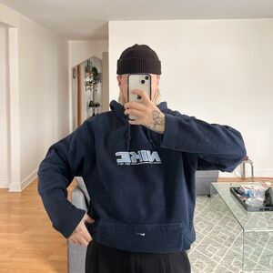vintage y2k nike fleece hoodie